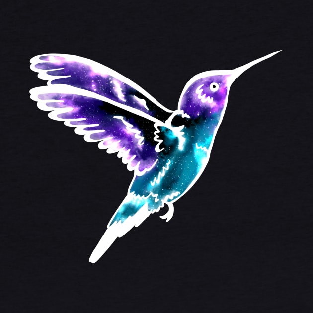 Hummingbird heart: galaxy animal by TheDoodlemancer